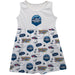 San Diego Nascar Repeat Print Impressions Sleeveless Tank Dress Royal