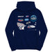 San Diego Nascar Youth Pullover Cotton Hoodie Navy