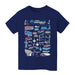 San Diego Nascar Impressions Artwork Youth Cotton T-Shirt Navy