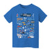 San Diego Nascar Impressions Artwork Youth Cotton T-Shirt Royal