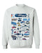 San Diego Nascar Womens Cotton Crewneck Pullover Sweatshirt White