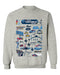 San Diego Nascar Womens Cotton Crewneck Pullover Sweatshirt Gray