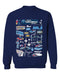 San Diego Nascar Womens Cotton Crewneck Pullover Sweatshirt Navy