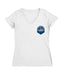 San Diego Nascar Women's V-neck Fitted Cotton T-Shirt White
