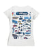 San Diego Nascar Women's V-neck Fitted Cotton T-Shirt White - Vive La Fête - Online Apparel Store