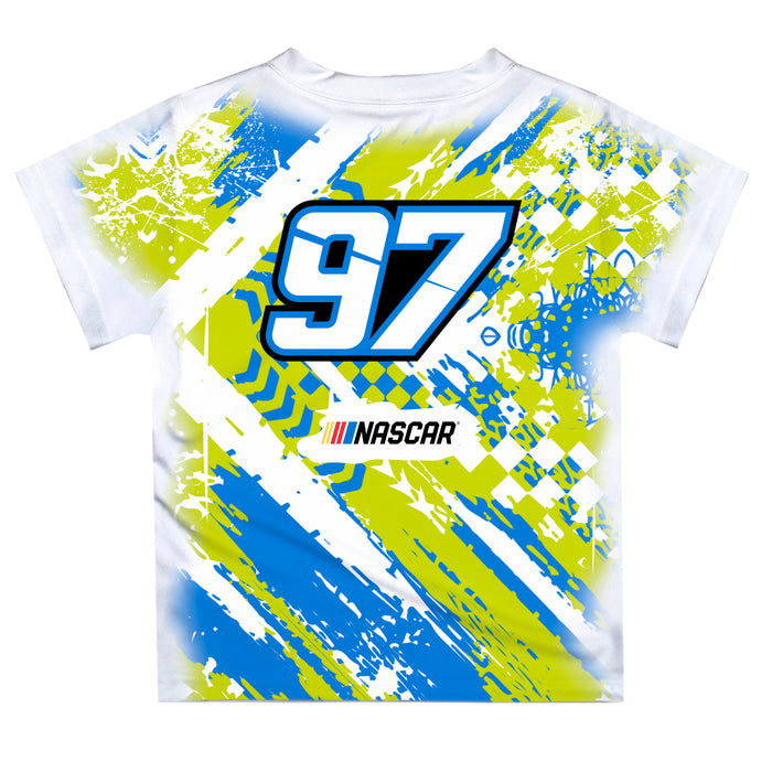 Shane Van Gisbergen Vive La Fete NASCAR Abstract Kids T-Shirt White