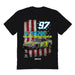 Shane Van Gisbergen Vive La Fete NASCAR American Flag Cotton T-Shirt Black