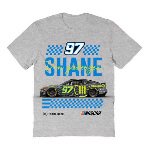 Shane Van Gisbergen Vive La Fete NASCAR Name Grid Classic Cotton T-Shirt Gray