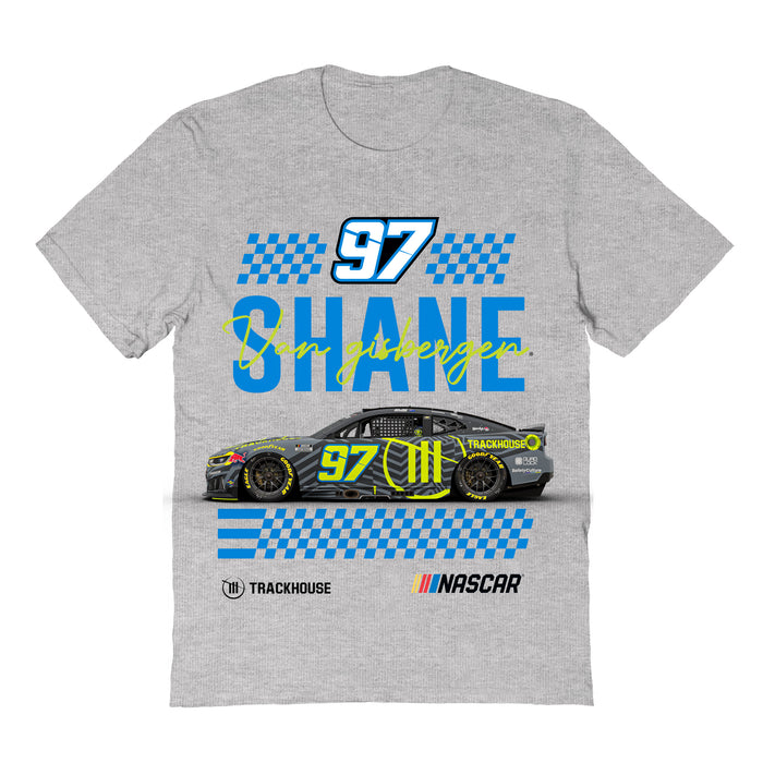 Shane Van Gisbergen Vive La Fete NASCAR Name Grid Classic Cotton T-Shirt Gray