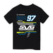Shane Van Gisbergen Vive La Fete NASCAR Geometric Classic Front Cotton T-Shirt Black