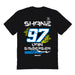 Shane Van Gisbergen Vive La Fete NASCAR Fire number Cotton T-Shirt Black
