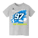 Shane Van Gisbergen Vive La Fete NASCAR Abstract Check Halftones Cotton T-Shirt Gray