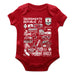 Sacramento Republic Cotton Short Sleeve Bodysuit Red Impressions Artwork