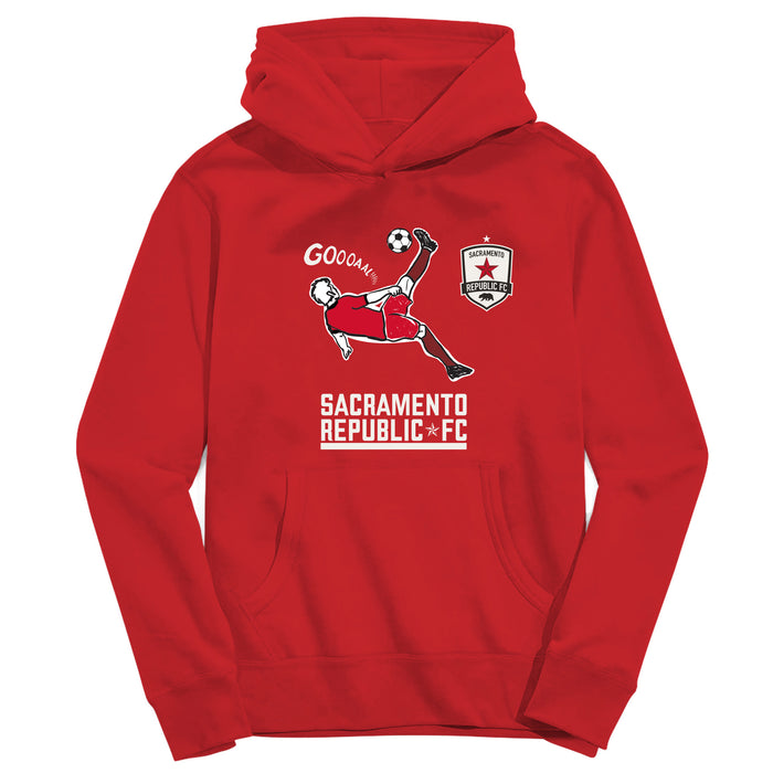 Sacramento Republic Youth Red Pullover Cotton Hoodie