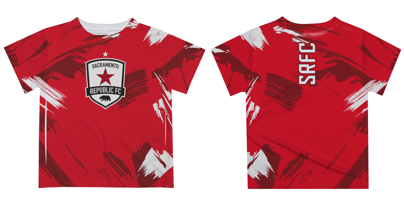 Sacramento Republic Paint Brush Boys Game Day Red Short Sleeve Tee - Vive La Fête - Online Apparel Store
