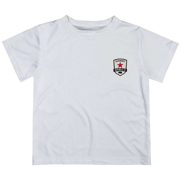 Sacramento Republic Impressions Artwork Boys White Short Sleeve Tee