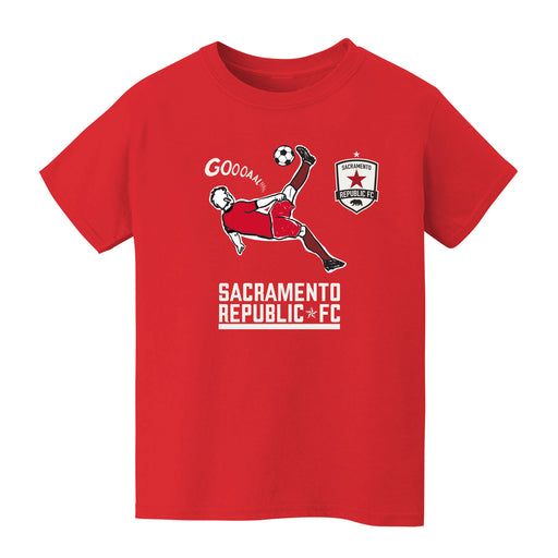 Sacramento Republic Impressions Artwork Red Youth Cotton T-Shirt