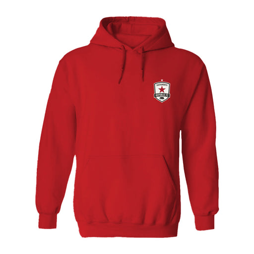 Sacramento Republic Cotton Crewneck Pullover Sweatshirt Red Womens
