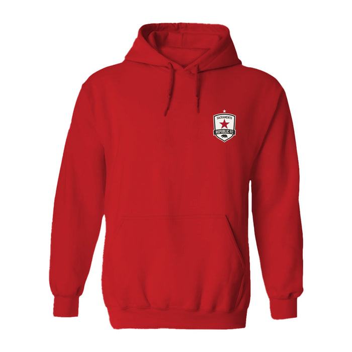 Sacramento Republic Cotton Crewneck Pullover Sweatshirt Red Womens