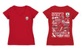 Sacramento Republic Women's V-neck Fitted Red Cotton T-Shirt - Vive La Fête - Online Apparel Store