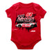 Ty Gibbs Cotton Short Sleeve Bodysuit Red