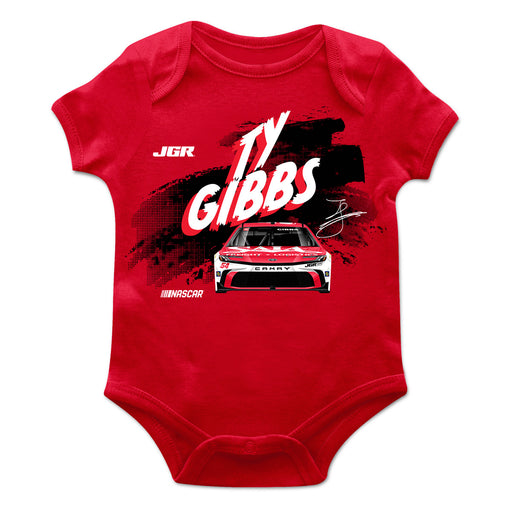 Ty Gibbs Cotton Short Sleeve Bodysuit Red