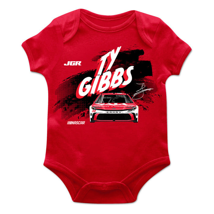 Ty Gibbs Cotton Short Sleeve Bodysuit Red
