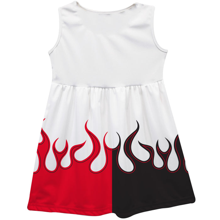 Ty Gibbs Vive La Fete NASCAR Car - Flames Tank Dress - White