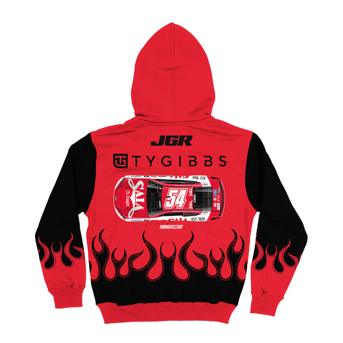 Ty Gibbs Vive La Fete NASCAR Pullover Hoodie - Red - Vive La Fête - Online Apparel Store