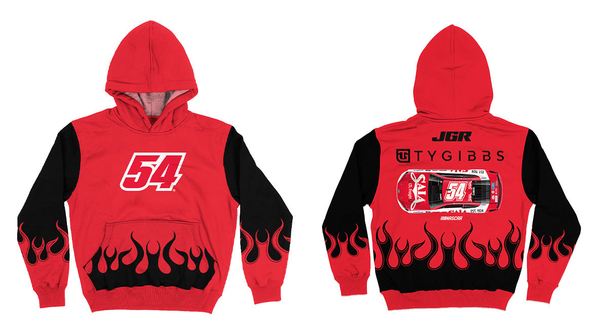 Ty Gibbs Vive La Fete NASCAR Pullover Hoodie - Red - Vive La Fête - Online Apparel Store