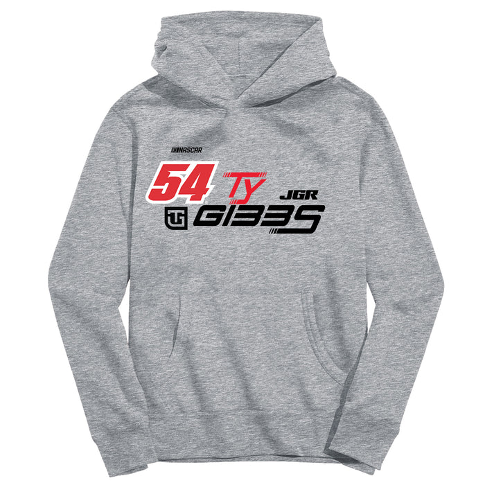 Ty Gibbs Vive La Fete NASCAR Pullover Cotton Hoodie - Grey