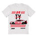 Ty Gibbs Vive La Fete NASCAR Flag Racing Car T-Shirt  - White