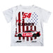 Ty Gibbs Vive La Fete NASCAR Flag Racing Car T-Shirt  - White