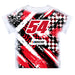 Ty Gibbs Vive La Fete NASCAR Abstract Kids T-Shirt  - Red - Vive La Fête - Online Apparel Store