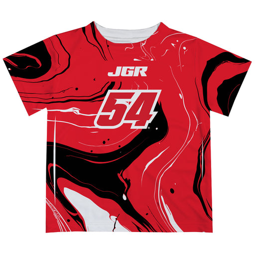 Ty Gibbs Vive La Fete NASCAR Marble T-Shirt - Red