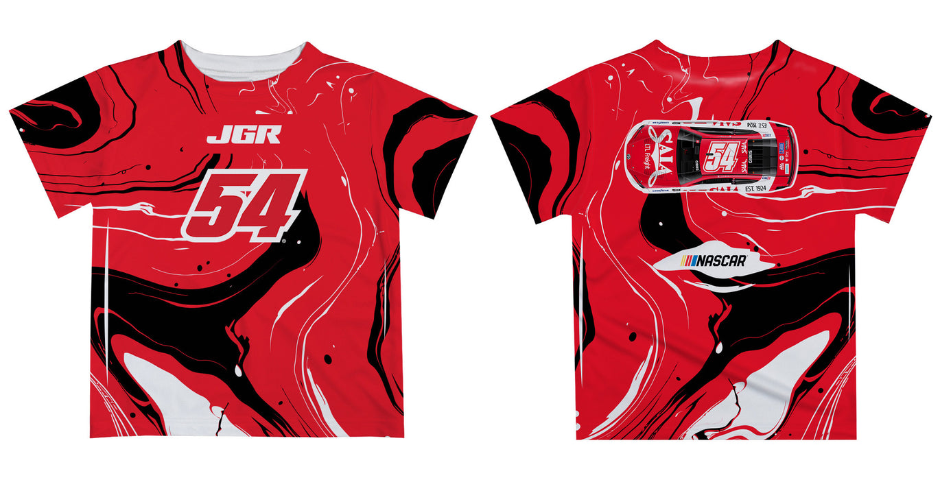 Ty Gibbs Vive La Fete NASCAR Marble T-Shirt - Red - Vive La Fête - Online Apparel Store