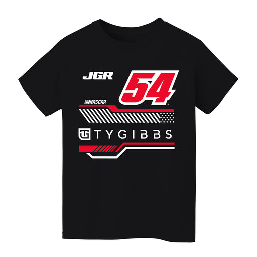 Ty Gibbs NASCAR Geometric Classic Front Cotton T-Shirt - Black