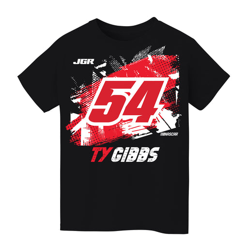 Ty Gibbs NASCAR Abstract Halftone Front Cotton T-Shir - Black