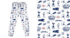 Tottenham Hotspur Repeat Print Hand Sketched Impressions Artwork Print Leggings Tights - Vive La Fête - Online Apparel Store
