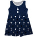 Tottenham Hotspur Girls Sleeveless Tank Dress Solid Navy Logo All Over Print on Skirt - Vive La Fête - Online Apparel Store