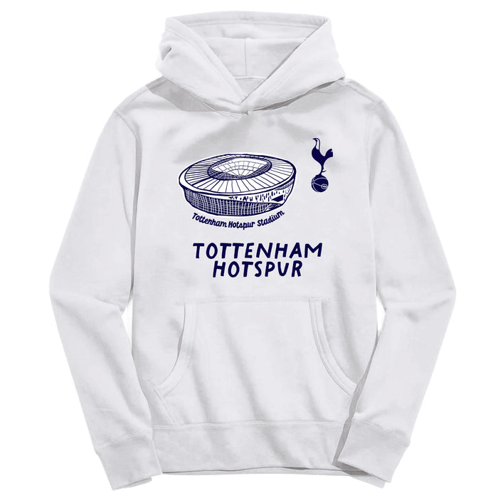 Tottenham Hotspur Youth White Pullover Cotton Hoodie