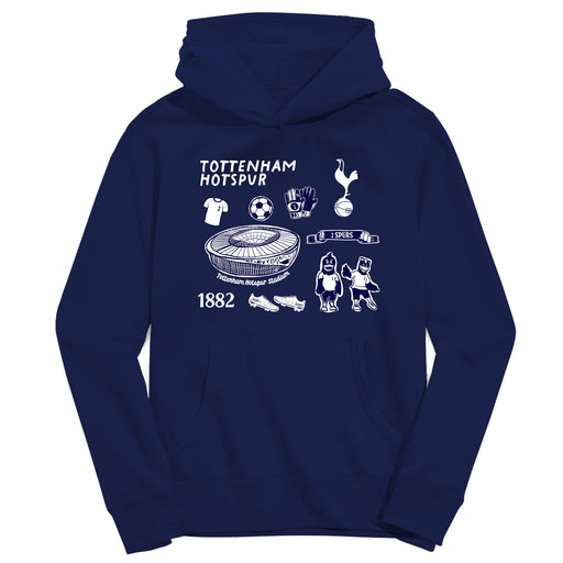 Tottenham Hotspur Youth Navy Pullover Cotton Hoodie