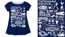 Tottenham Hotspur Hand Sketched Impressions Artwork Navy Short Sleeve Top - Vive La Fête - Online Apparel Store