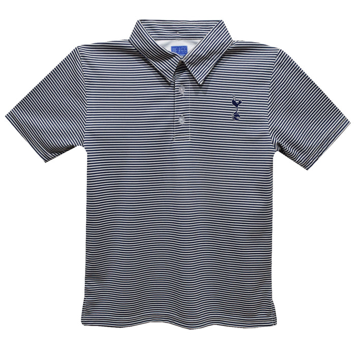 Tottenham Hotspur Vive La Fete Pencil Stripe Polo - Navy