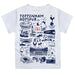 Tottenham Hotspur Hand Sketched Vive La Fete Impressions Artwork Boys White Short Sleeve Tee Shirt - Vive La Fête - Online Apparel Store