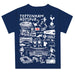 Tottenham Hotspur Hand Sketched Vive La Fete Impressions Artwork Boys Navy Short Sleeve Tee Shirt - Vive La Fête - Online Apparel Store