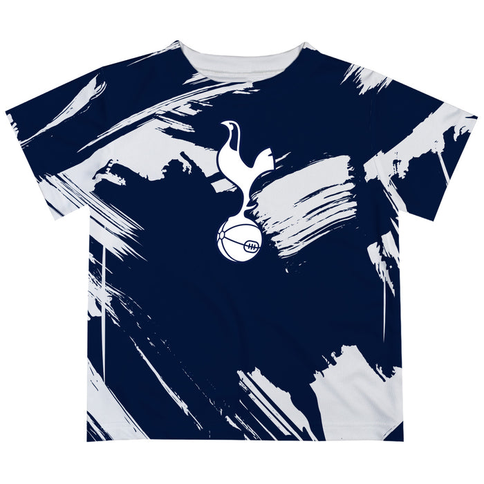 Tottenham Hotspur Paint Brush Boys Game Day Navy Short Sleeve Tee
