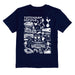 Tottenham Hotspur Impressions Artwork Boys Navy Cotton Short Sleeve Tee