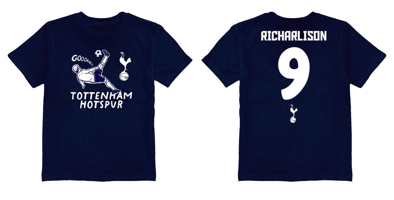Tottenham Hotspur Impressions Artwork Navy Youth Cotton T-Shirt - Vive La Fête - Online Apparel Store