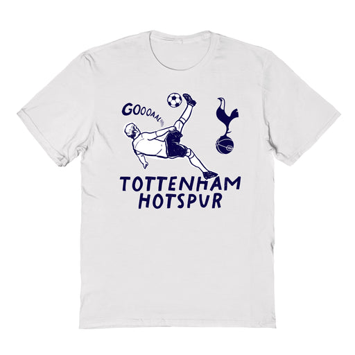 Tottenham Hotspur Impressions Artwork White Youth Cotton T-Shirt